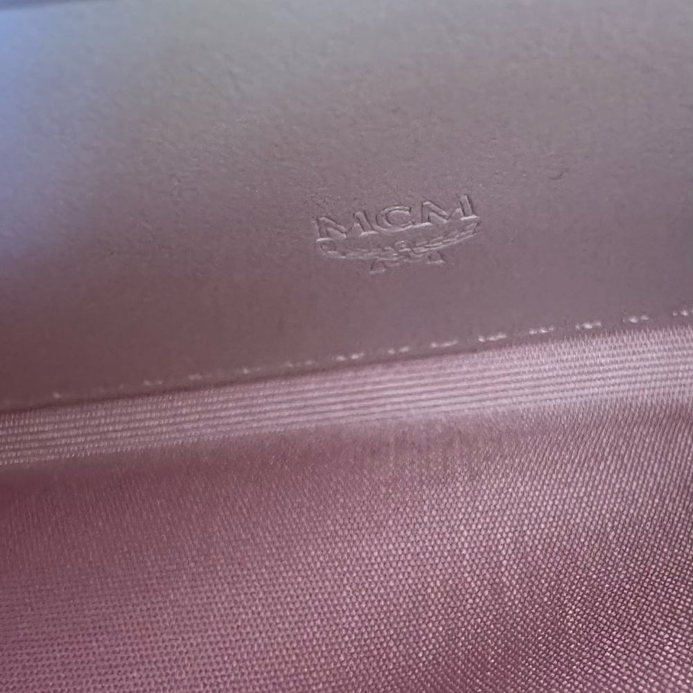 MCM Full Inclusion Leather Continental Wallet in Blush Color - Picture 7 of 10